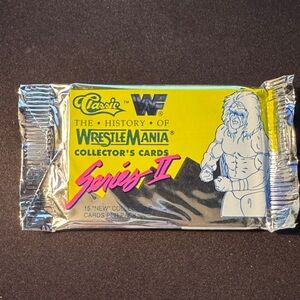 Classic WrestleMania Series II Collector's Cards - Yellow and Pink, 1990 unop